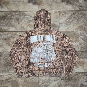 Billy Hill OSB Camo Wood Hoodie Size Large